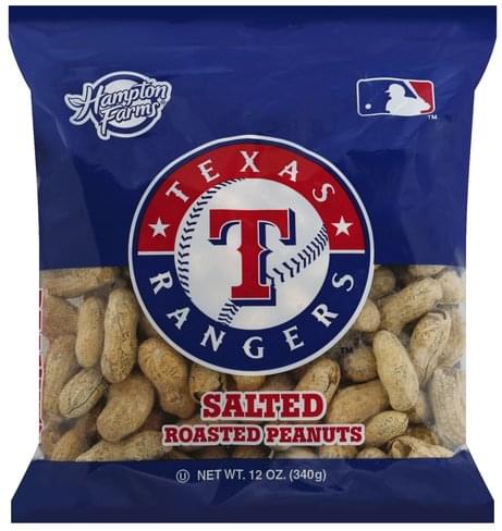 Hampton Farms Texas Rangers Salted Roasted Peanuts, 12 oz - Kroger