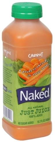 Naked Carrot All Natural Just Juice Oz Nutrition Information Innit