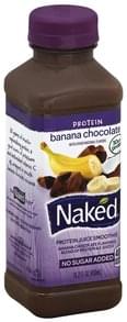 Naked Protein Banana Chocolate Juice Smoothie 15 2 Oz Nutrition