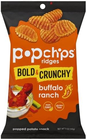 Popchips Bold & Crunchy, Buffalo Ranch Hot Popped Potato Snack - 5 oz ...