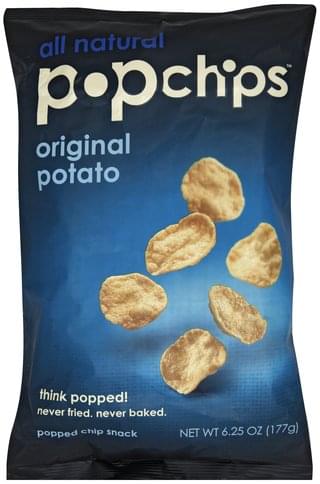 Popchips Original Potato Popped Chip Snack - 6.25 oz, Nutrition ...