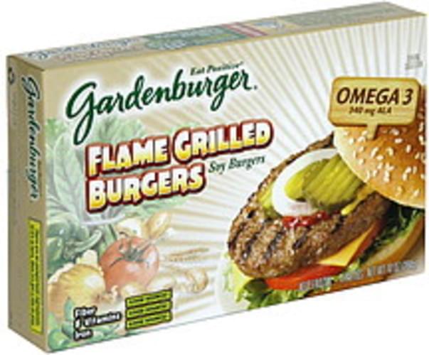 Gardenburger Flame Grilled Burgers Soy Burgers 4 Ea Nutrition