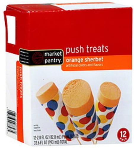 Market Pantry Orange Sherbet Push Treats 12 Ea Nutrition