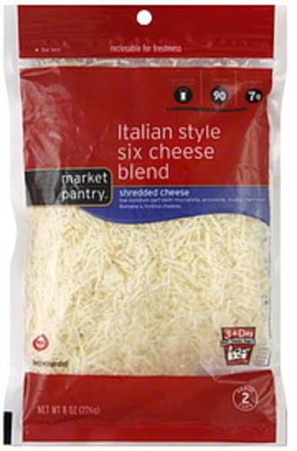 Market Pantry Italian Style Six Cheese Blend Shredded Cheese 8