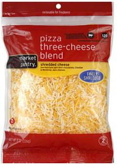 Market Pantry Pizza Three Cheese Blend Shredded Cheese 8 Oz