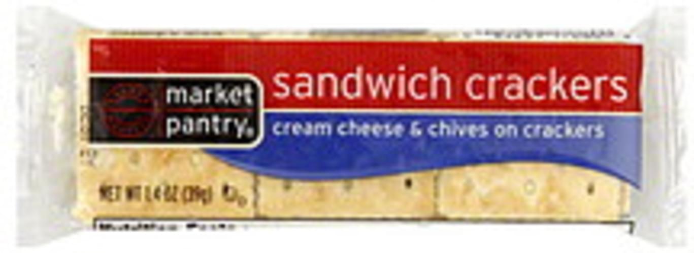 Market Pantry Cream Cheese Chive Sandwich Crackers 1 4 Oz