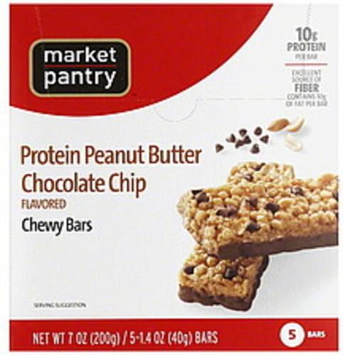 Market Pantry Protein Peanut Butter Chocolate Chip Flavored Chewy