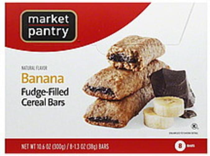 Market Pantry Banana Fudge Filled Cereal Bars 8 Ea Nutrition