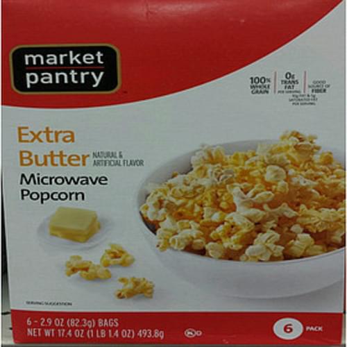 Market Pantry Extra Butter Microwave Popcorn 35 G Nutrition