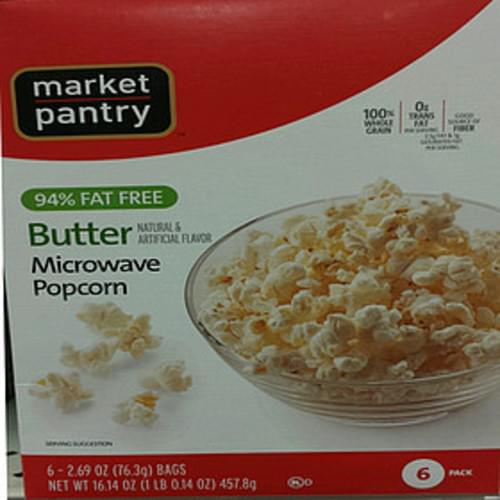 Market Pantry Butter Microwave Popcorn 40 G Nutrition