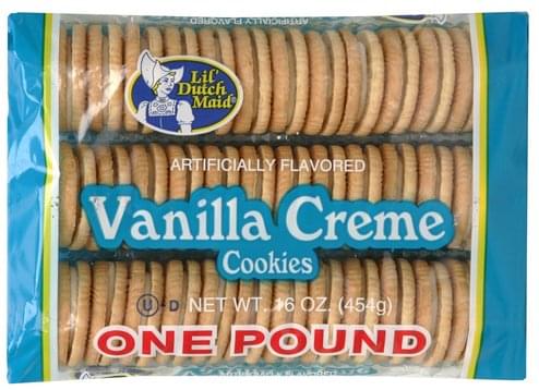 Lil Dutch Maid Vanilla Creme Cookies - 16 oz, Nutrition Information | Innit