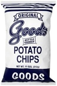 Goods Original, Kettle Cooked Potato Chips - 11 oz, Nutrition ...