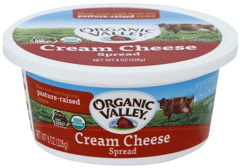 Organic Valley Cream Cheese Spread - 8 oz, Nutrition Information | Innit