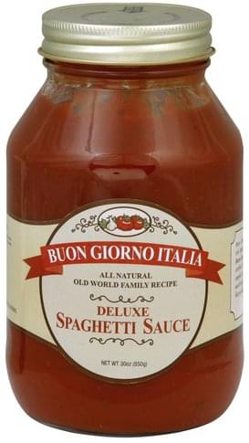 Buon Giorno Italia Deluxe Spaghetti Sauce - 30 oz, Nutrition Information |  Innit