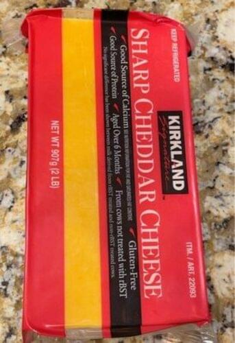 Kirkland Signature Cheese Sharp Cheddar Calories Nutrition Analysis ...