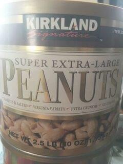 Kirkland signature Super Extra-Large Peanuts - 31 g, Nutrition ...