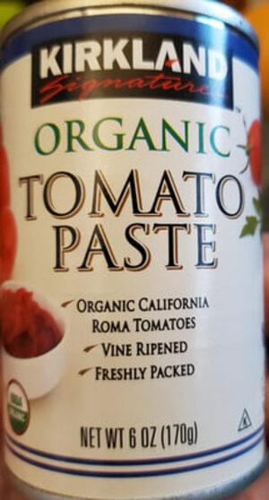 Kirkland Signature Organic Tomato Paste 33 G Nutrition Information Innit 4694