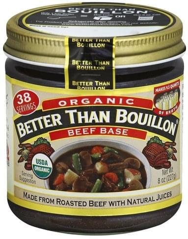 Better Than Bouillon Organic Beef Base - 8 oz, Nutrition Information ...