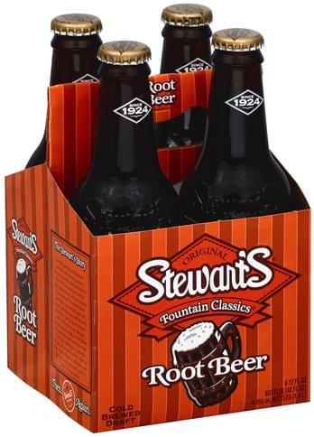 Stewarts Root Beer - 4 ea, Nutrition Information | Innit