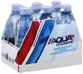 Aqua Hydrate With Electrolytes Purified Water - 6 Ea, Nutrition 