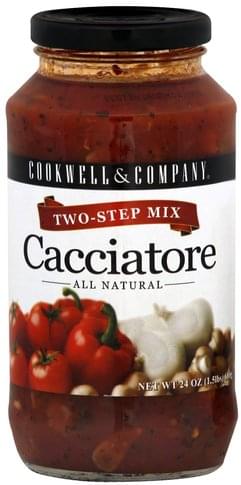 Cookwell Two Step Mix Cacciatore 24 Oz Nutrition Information Innit