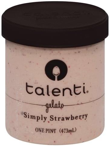 Talenti Simply Strawberry Gelato - 1 pt, Nutrition Information | Innit