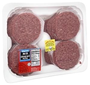 Wegmans 80/20 Ground Beef Patties, FAMILY PACK Ground Beef Patties - 1 ...