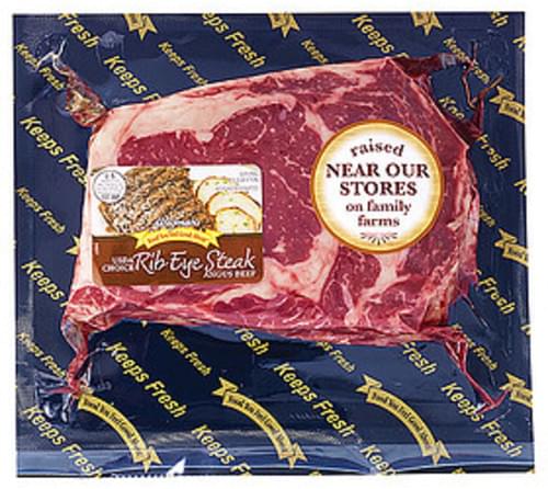 Wegmans Angus Beef, Rib Eye Steak Beef - 1 Lb, Nutrition Information ...