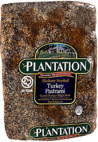 Plantation Hickory Smoked Turkey Pastrami - 1, Nutrition Information ...