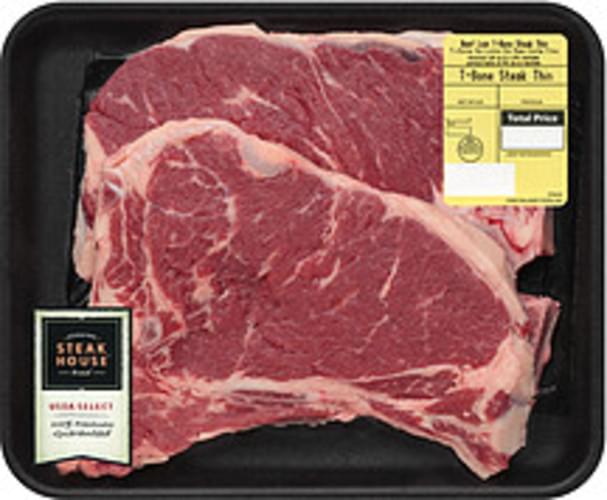 Walmart TBone Steak Thin Fresh Beef 0.86 lb, Nutrition Information