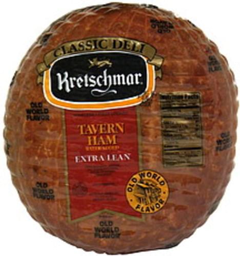 Kretschmar Thin Sliced Classic Deli Tavern Ham - 0.5 lb, Nutrition ...