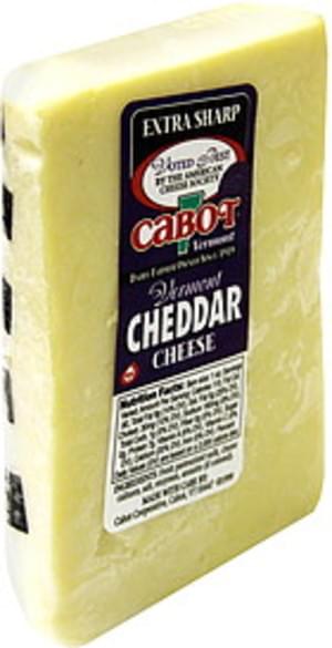 Cabot Vermont Extra Sharp Cheddar Cheese - 0.68 Lb, Nutrition ...