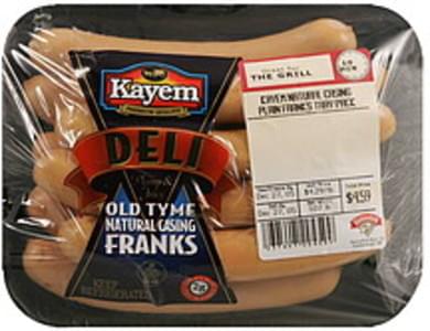 Kayem Old Tyme Natural Casing Franks Franks - 1.07 lb, Nutrition ...