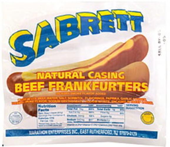 sabrett natural casing hot dogs