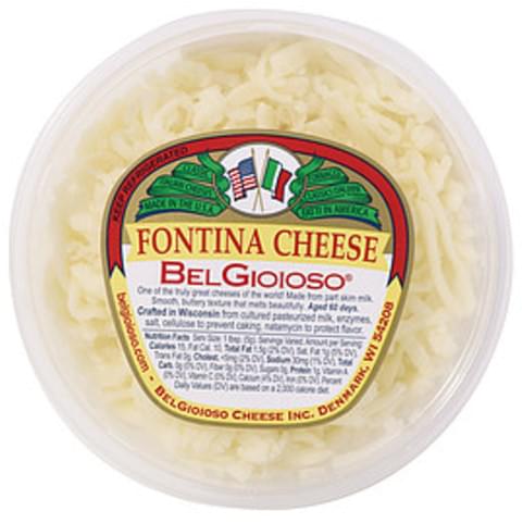 BelGioioso Shredded Fontina Cheese Cheese (Hard) - 1 Lb, Nutrition ...