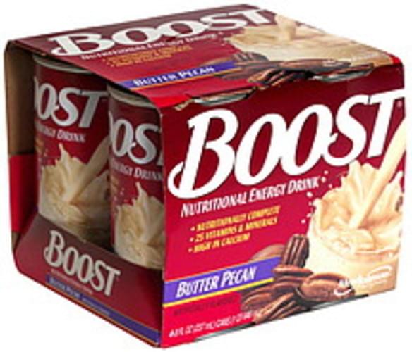 Boost Butter Pecan Nutritional Energy Drink 4 Ea Nutrition