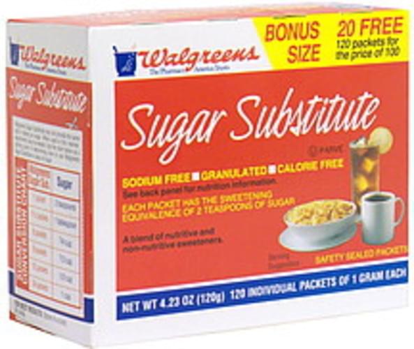 Walgreens Bonus Sugar Substitute 120 ea, Nutrition Information Innit