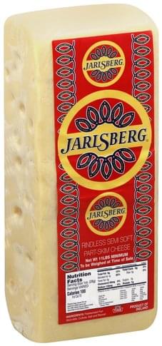 Jarlsberg Rindless, Part-Skim Semi-Soft Cheese - 1 Ea, Nutrition ...