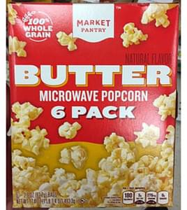 Market Pantry Natural Flavor Butter Microwave Popcorn 34 G