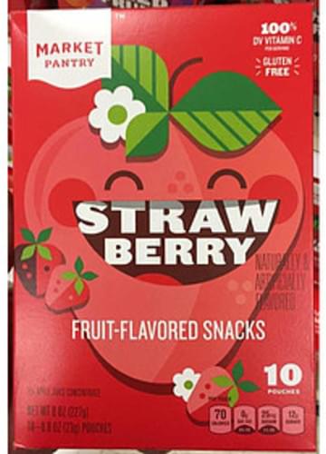 Market Pantry Strawberry Fruit Flavored Snacks 23 G Nutrition