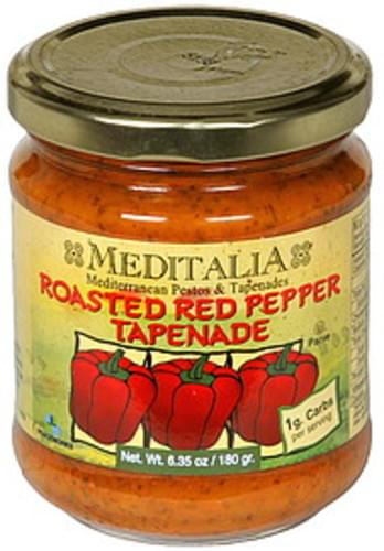 Meditalia Roasted Red Pepper Tapenade - 6.35 Oz, Nutrition Information ...