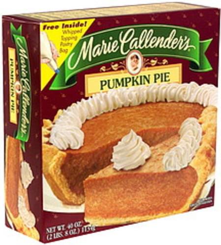 Marie Callenders Pumpkin Pie 40 Oz Nutrition Information Innit