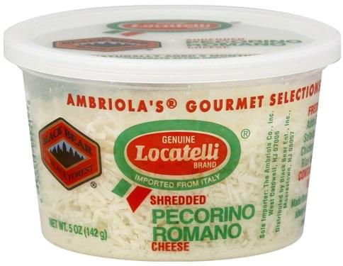 Locatelli Pecorino Romano Shredded Cheese 5 Oz Nutrition Information Innit