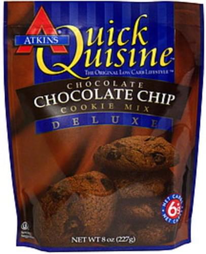 Atkins Chocolate Chip Chocolate Cookie Mix 8 Oz Nutrition Information Innit