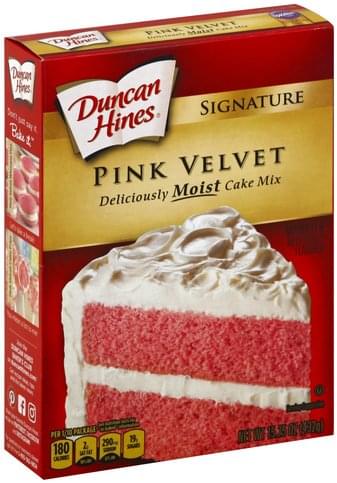 Duncan Hines Pink Velvet Cake Mix - 15.25 oz, Nutrition Information | Innit