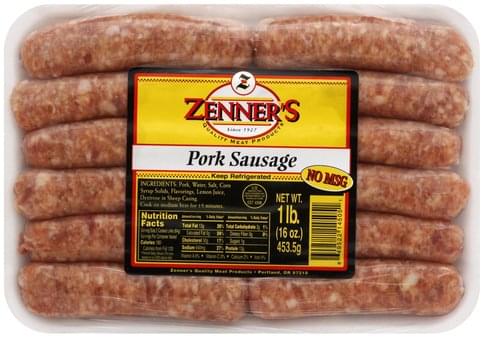 Zenners Louisiana Brand Red Hot Sausage - 16 oz, Nutrition