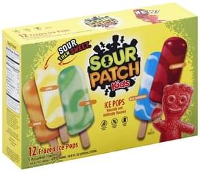 Sour Patch Kids Frozen Ice Pops - 12 ea, Nutrition Information | Innit