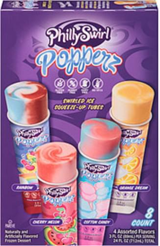 Philly Swirl Popperz Assorted Italian Ice Squeeze Ups 24 Oz Nutrition Information Innit 2035