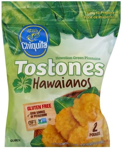 Chiquita Hawaiian, 2 Pounds Green Plantains - 32 oz, Nutrition ...