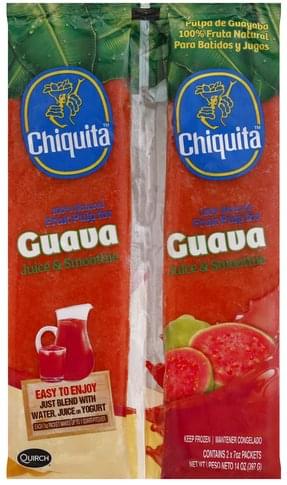 Chiquita Guava Juice & Smoothie - 2 ea, Nutrition Information | Innit